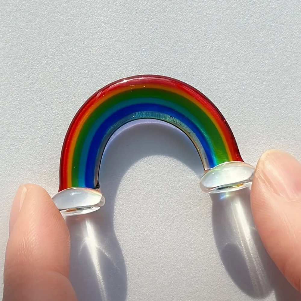 Colorful Glass Rainbow Decor